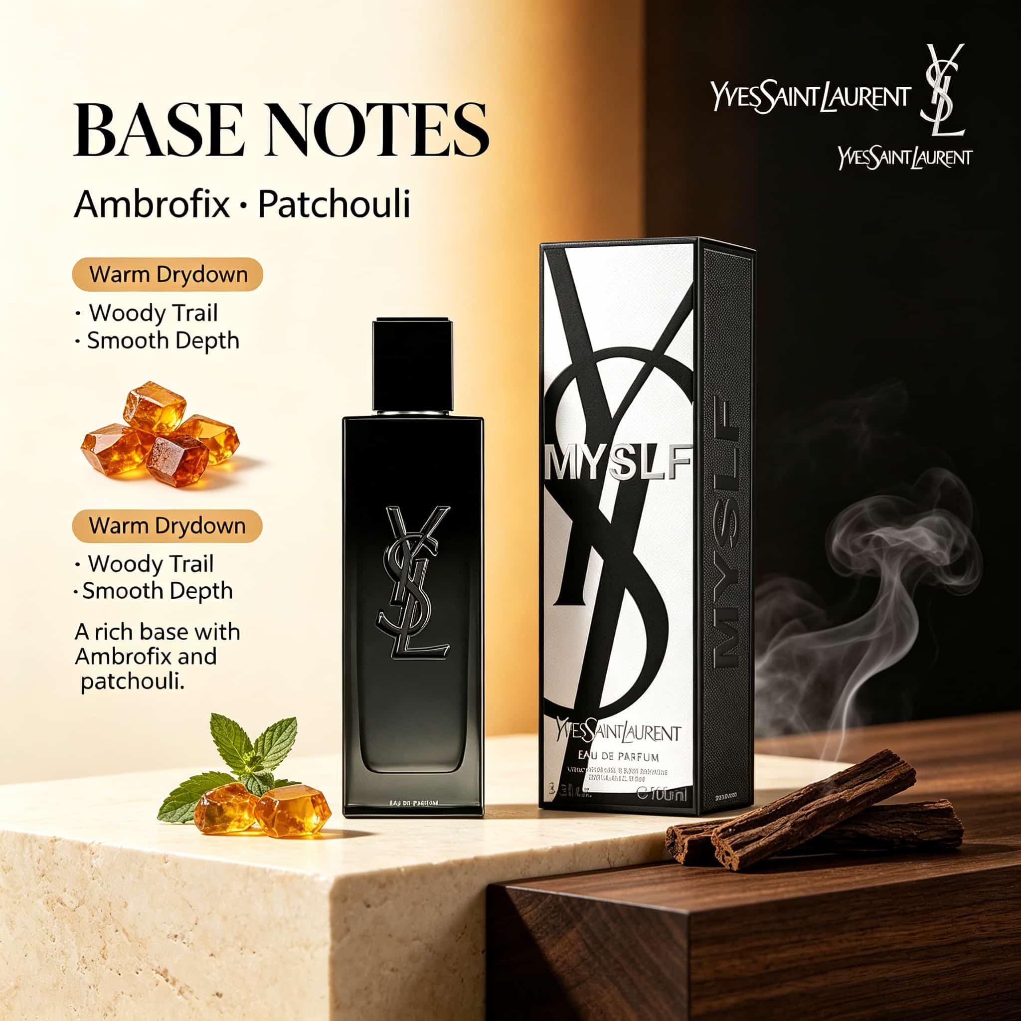 YvesSaint Laurent MYSLF Clean  - Perfume Alcohol Fragrance review and price
