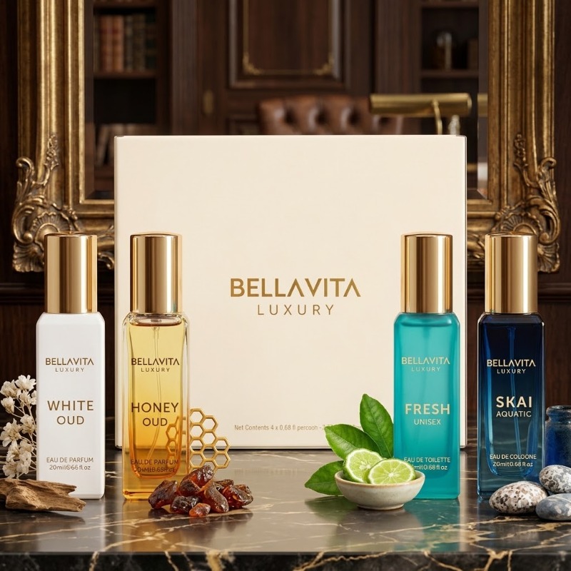 20MLx4 Unisex Mini Perfume Set - The Collection Perfume Fragrance review and price